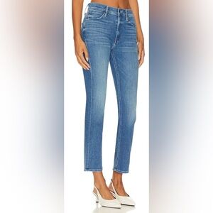 MOTHER Women's Straight Leg Jeans in Medium Blue Wash